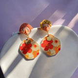 Colourful Dangle Earrings Stud Earring Y2K Pendientes In Resin Earings