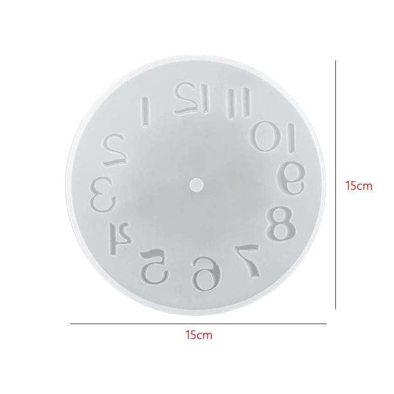 Shapes Clock Silicone Mold DIY Epoxy Resin Mold Pointer Accessories