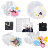 Shapes Clock Silicone Mold DIY Epoxy Resin Mold Pointer Accessories