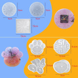 Shapes Clock Silicone Mold DIY Epoxy Resin Mold Pointer Accessories