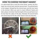 Shapes Clock Silicone Mold DIY Epoxy Resin Mold Pointer Accessories