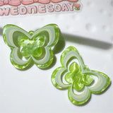10pcs Acrylic Butterfly Charms for Jewelry Making Colorful Insect Pendant C1298