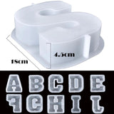 Large 26 Capital Letters Silicone Mold for DIY UV Epoxy Resin Mold