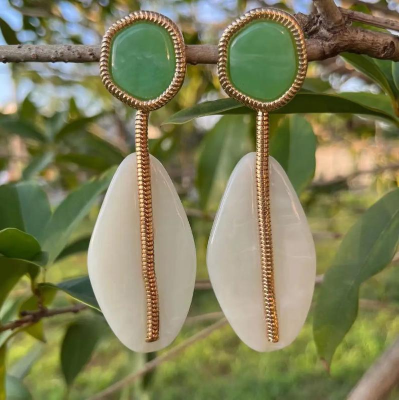 Resin Water Drop Earrings for Party