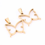 10pcs Open Bezel Butterfly Charms DIY Pendant Frame for Resin Jewelry