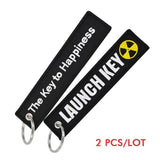 POMPOM Happiness Launch Key Keychains for Motorcycles and Cars