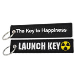 POMPOM Happiness Launch Key Keychains for Motorcycles and Cars