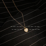 Stainless Steel Heart Pendant Necklace Women 18k Plated Jewelry