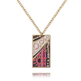 Kimetsu Hanafuda Pendant Necklace Set Demon Cosplay Jewelry