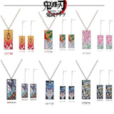 Kimetsu Hanafuda Pendant Necklace Set Demon Cosplay Jewelry