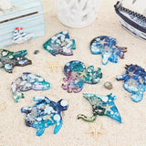 DIY Marine Animal Octopus Whale Jellyfish Keychain Mirror Silicon Mold