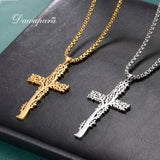 Tree of Life Pendant Necklace Stainless Steel Cross Necklace