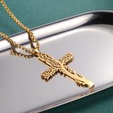 Tree of Life Pendant Necklace Stainless Steel Cross Necklace