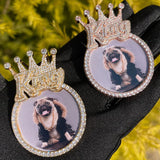 King Crown Custom Photo Necklace for Men