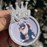 King Crown Custom Photo Necklace for Men
