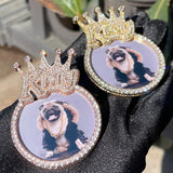 King Crown Custom Photo Necklace for Men
