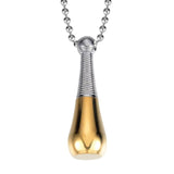 Cylinder Crystal Memorial Urn Pendant Necklace Ash Case Holder
