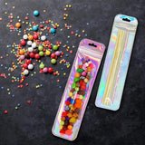 50pcs Iridescent Ziplock Bags for DIY Jewelry & Crafts