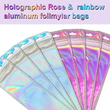 50pcs Iridescent Ziplock Bags for DIY Jewelry & Crafts