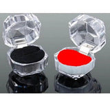 Acrylic Crystal Ring Storage Display Box Organizer Case - Clear