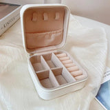 Portable Jewelry Box Organizer Display Travel Jewelry Case Storage Zipper