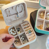 Portable Jewelry Box Organizer Display Travel Jewelry Case Storage Zipper