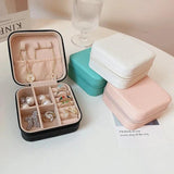 Portable Jewelry Box Organizer Display Travel Jewelry Case Storage Zipper