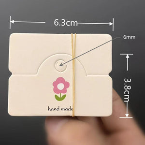 50pcs Hair Accessories Display Paper Cards for Hair Clip Hairpins Jewelry