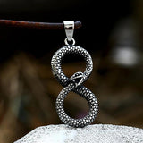 Vintage Snake Pendant Necklace for Men Stainless Steel Gothic Animal Biker