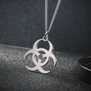 Mens Biochemical Pendant Necklace Stainless Steel Hip Hop Chains
