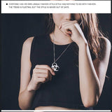 Mens Biochemical Pendant Necklace Stainless Steel Hip Hop Chains