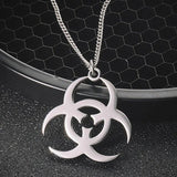 Mens Biochemical Pendant Necklace Stainless Steel Hip Hop Chains