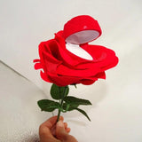 Unique Rose Ring Display Box Proposal Ring Holder Floral Engagement Ring Box