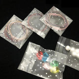 100pcs Flower Dot Transparent Self Sealing Ziplock Bags