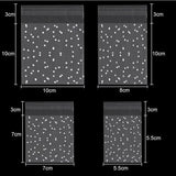 100pcs Flower Dot Transparent Self Sealing Ziplock Bags