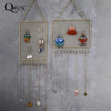 Metal Mesh Wall Hanger Cloud Cat Jewelry Organizer
