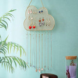 Metal Mesh Wall Hanger Cloud Cat Jewelry Organizer