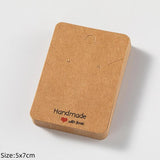 50pcs Earring Holder Cards Paper Tags for Jewelry Display Packaging