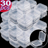 Mini Plastic Storage Box Clear Earrings Jewelry Case