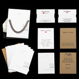 10-30pcs Make a Wish Card Earrings Necklaces Display Cards