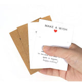 10-30pcs Make a Wish Card Earrings Necklaces Display Cards