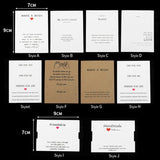 10-30pcs Make a Wish Card Earrings Necklaces Display Cards