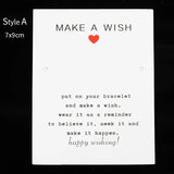 10-30pcs Make a Wish Card Earrings Necklaces Display Cards