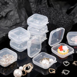 Mini Storage Box Transparent Square Plastic Box for Earrings Jewelry Packaging