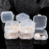 Mini Storage Box Transparent Square Plastic Box for Earrings Jewelry Packaging