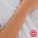 925 Silver Heart-Shape Pendant Bracelets For Couples