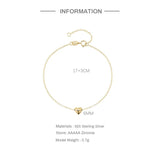 925 Silver Heart-Shape Pendant Bracelets For Couples