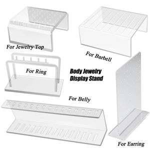 Acrylic Body Piercing Jewelry Display Stand Organizer