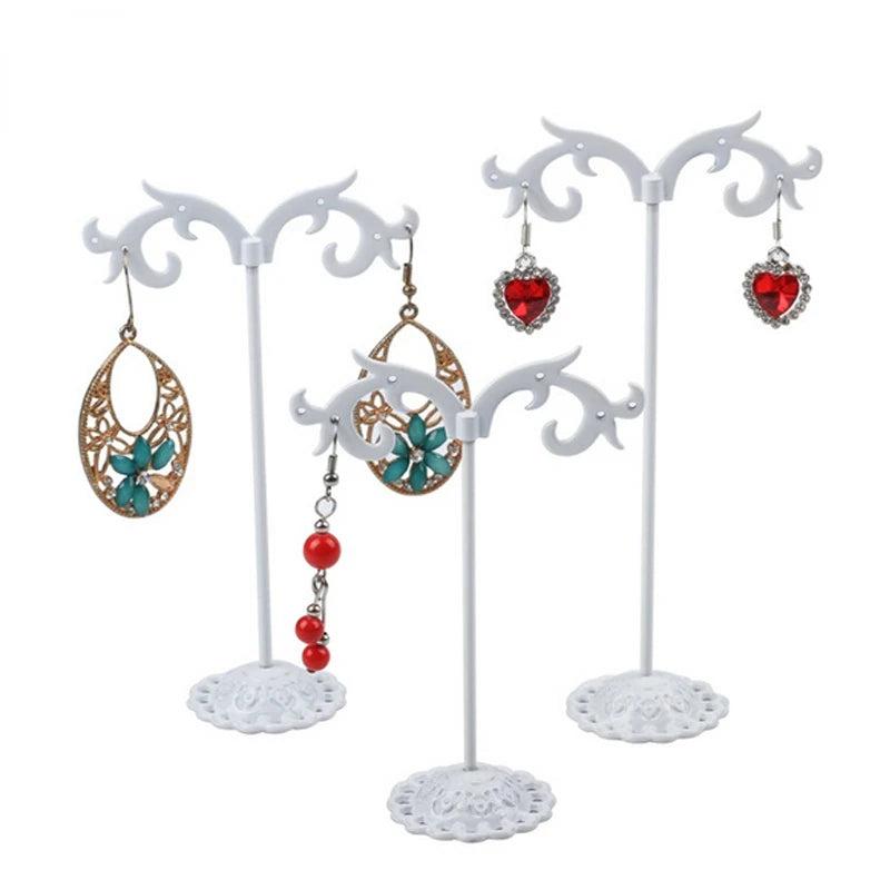 3Pcs Jewelry Metal Earring Holder Display Stand