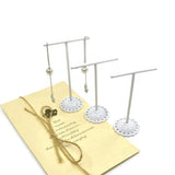 3Pcs Jewelry Metal Earring Holder Display Stand